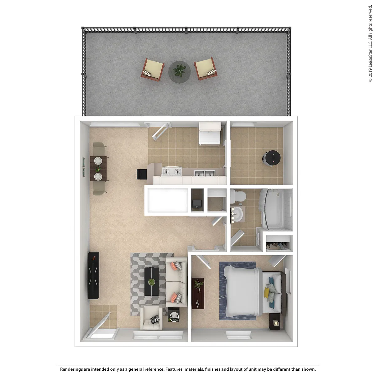 Floor plan 1B1B