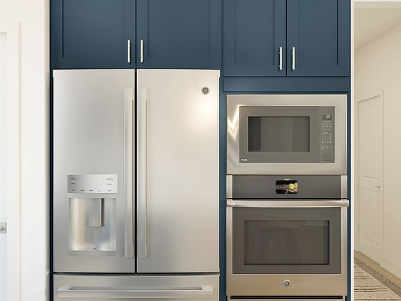 Beautifully crafted cabinets with chrome cabinet handle pulls