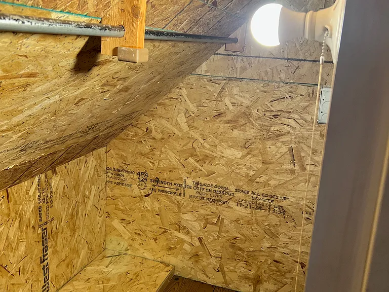 Attic space for storage