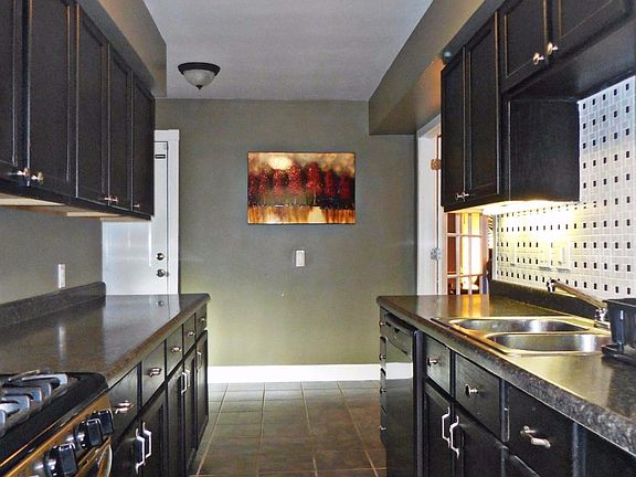 Remodeled kitchen with stainless steel appliances