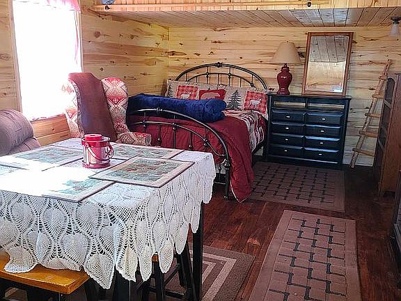 Interior of shed/cabin