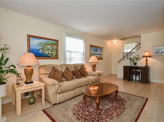 Lots of light in the living room.