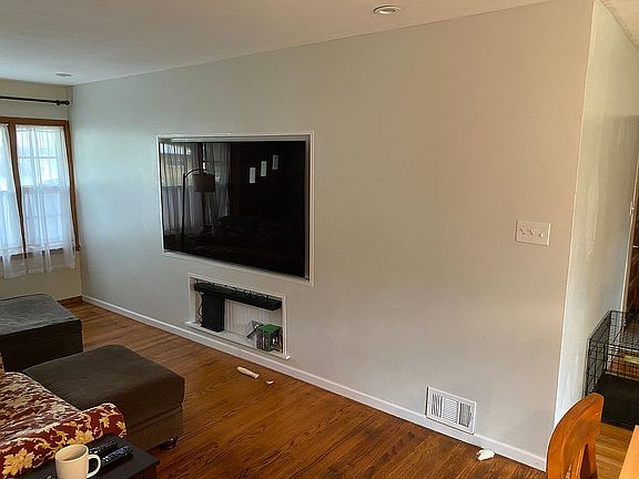 Recessed TV space