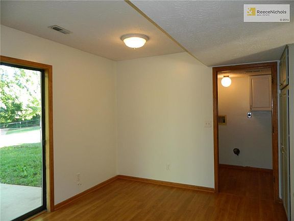 Eat-in Area of Kitchen, view of laundry off kitchen.
