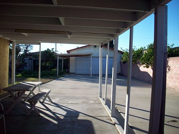 Covered Patio and Garage