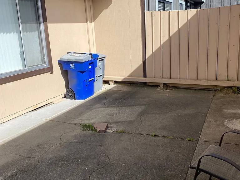 Front patio by entrance