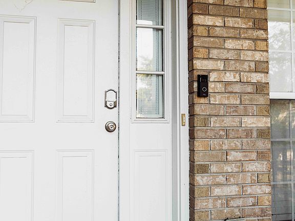 Front door with smart lock