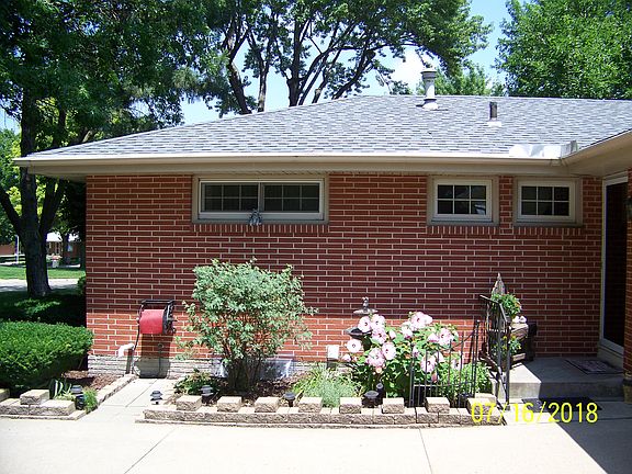 South side entry flower bed