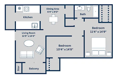 Floor plan Plan D