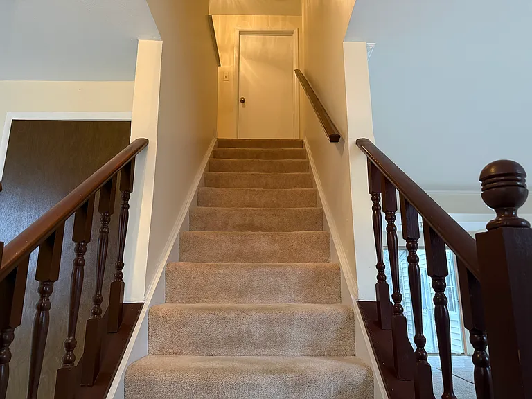 upstairs