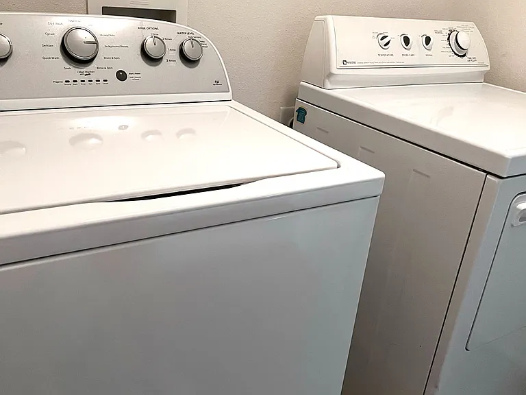 Newer washer and dryer on 2nd floor