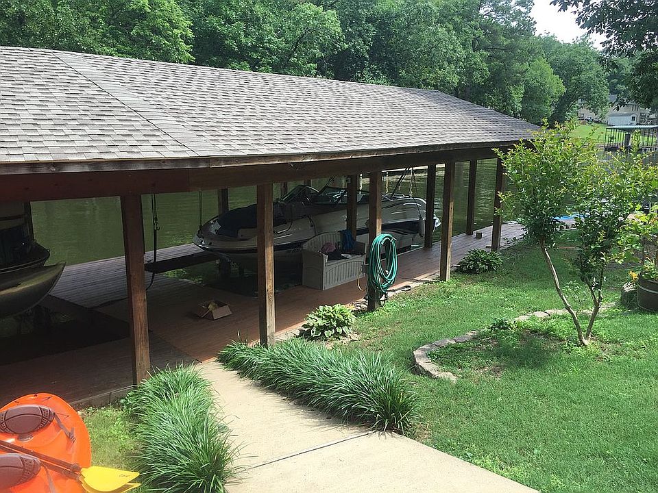 Boat dock and back yard
