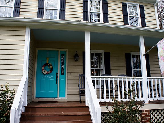 Haint blue porch ceilings