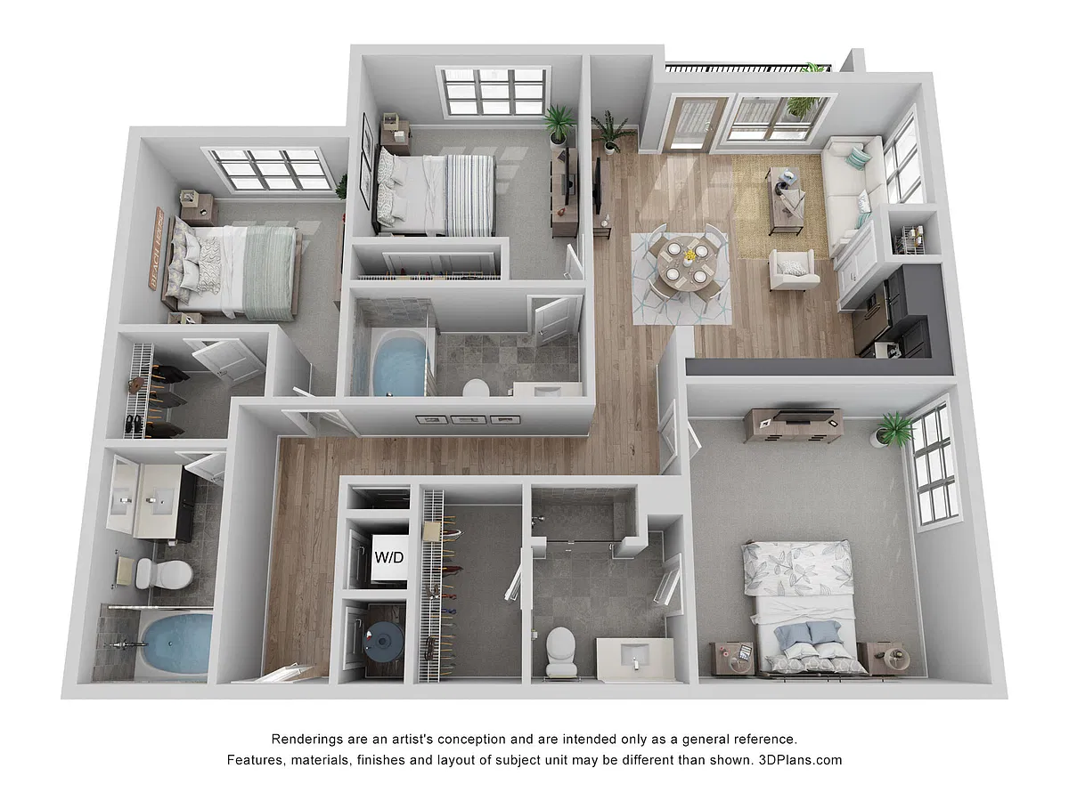 Floor plan A-3B1