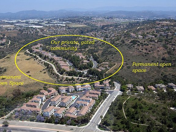 Aerial view of home's location and surroundings. It is tucked away from view, so it's super quiet and safe!