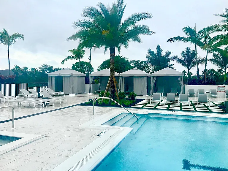 Poolside cabanas