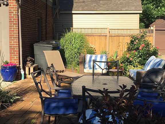 Patio and backyard