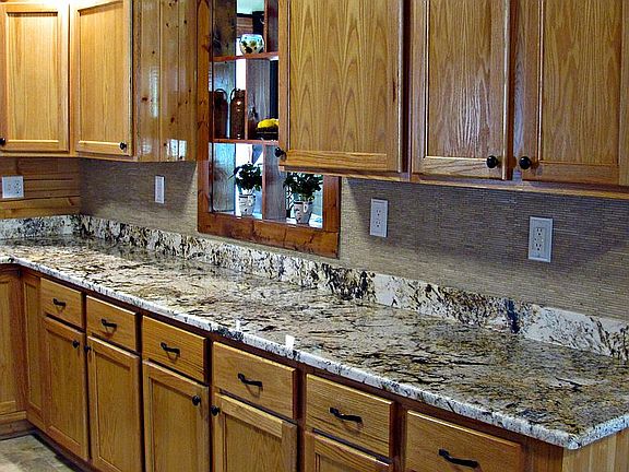 Granite and Tile Backsplash