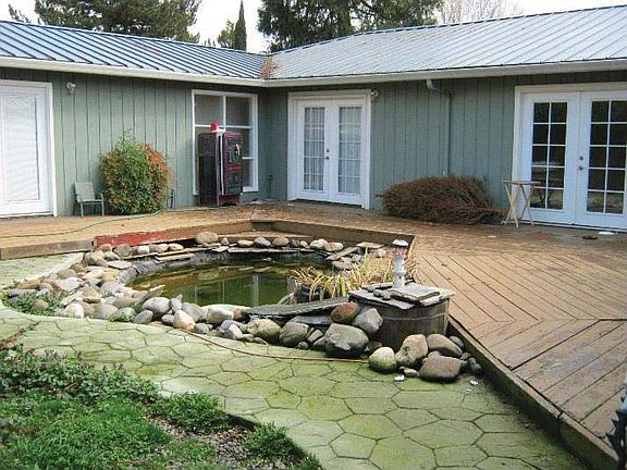 Porch and pond