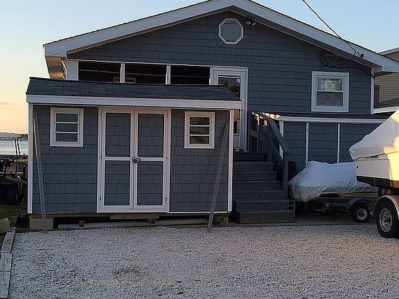 Shed and outdoor shower