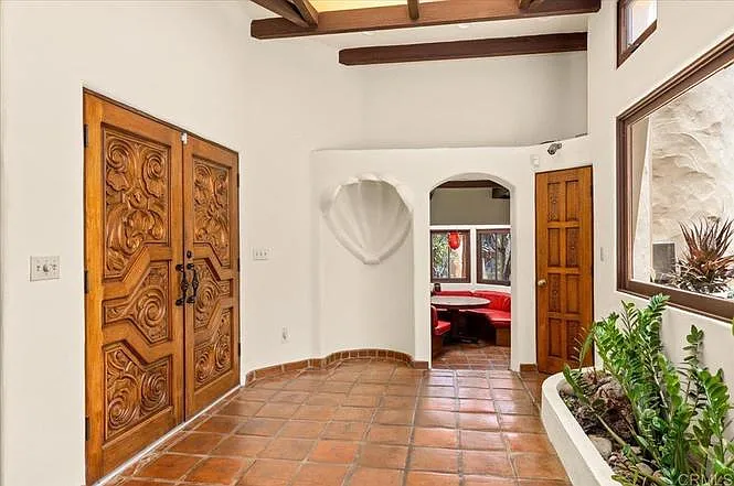 Front door enters to an atrium.