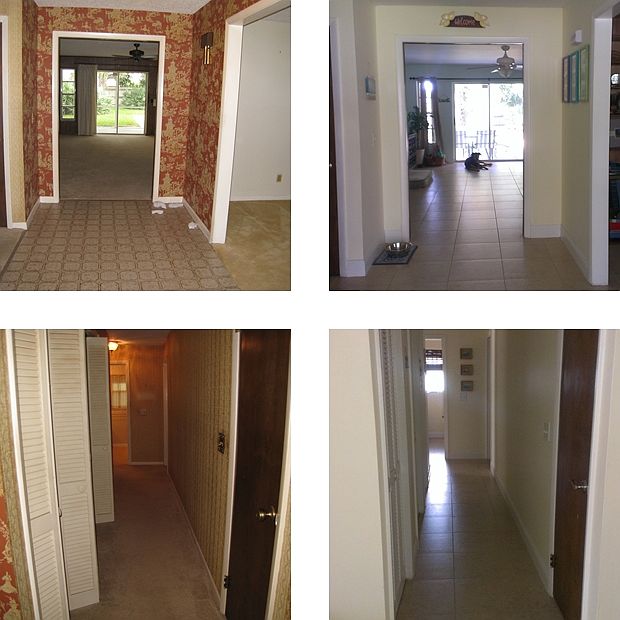 Before/After Foyer & Hall