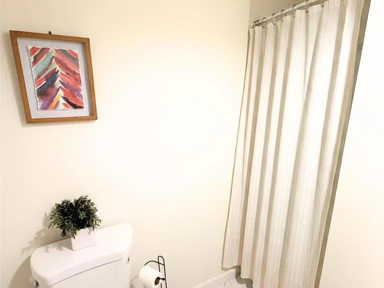 private bathroom shower view