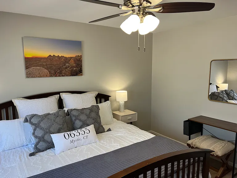 Upstairs bedroom 1 with king bed