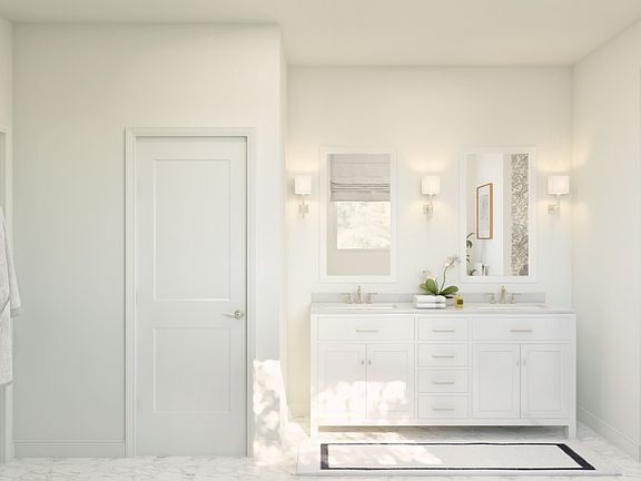 Primary bath with dual sinks