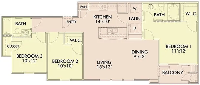 Floor plan The Hibiscus