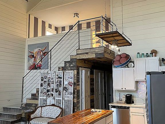 Upstairs master with office