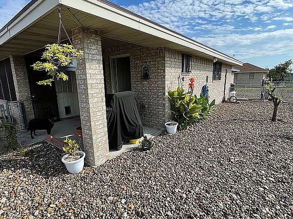 Back patio and back yard