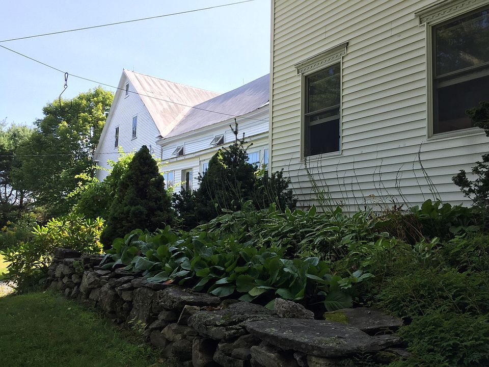 Front view toward barn