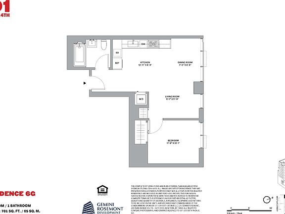 2nd image of 101 W 14th St APT 6G