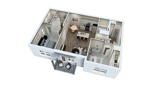 Floor plan 2X2