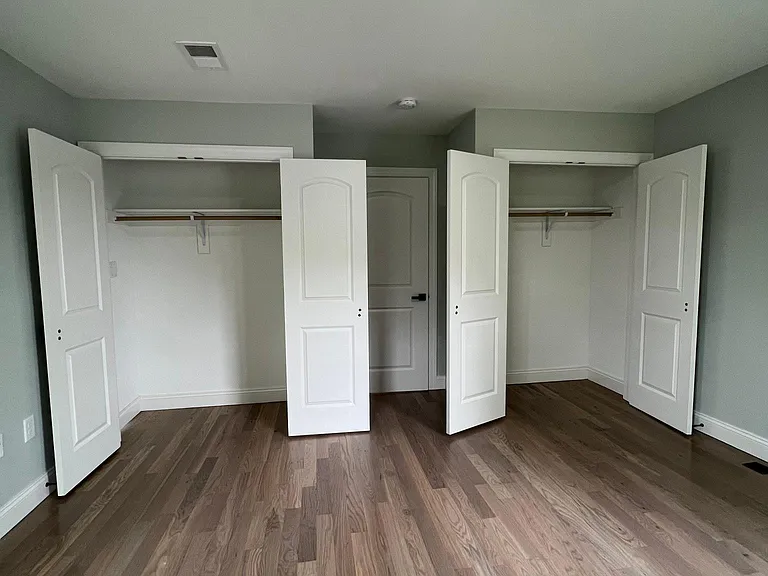 First Floor Master Bedroom Closets