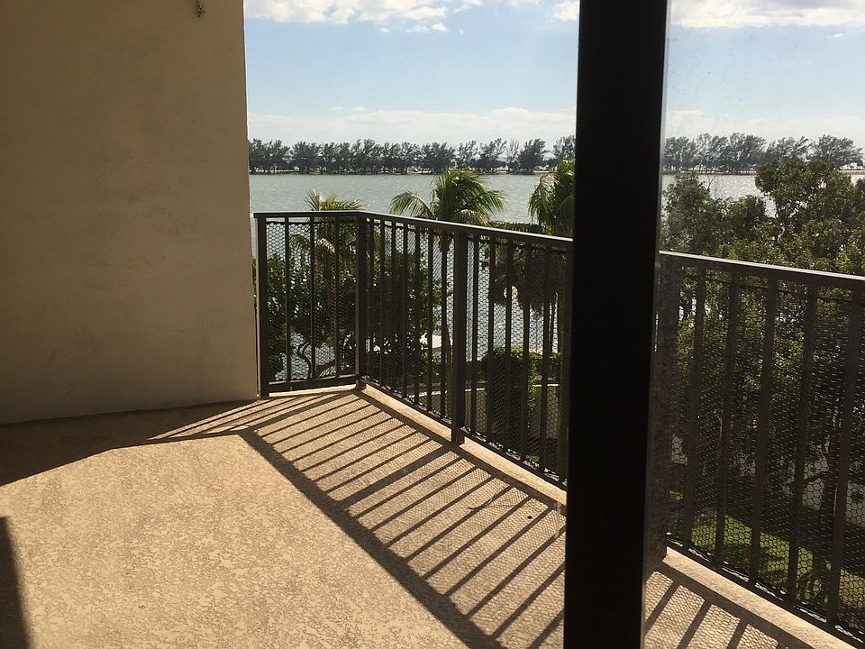 Spacious balcony with water view
