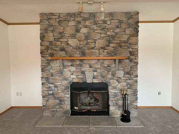 Stone Woodburning Fireplace 