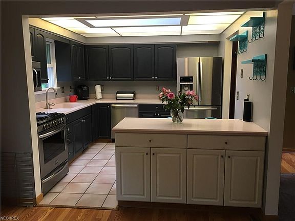 Gorgeous kitchen with drop ceiling and skylight for ultimate in lighting