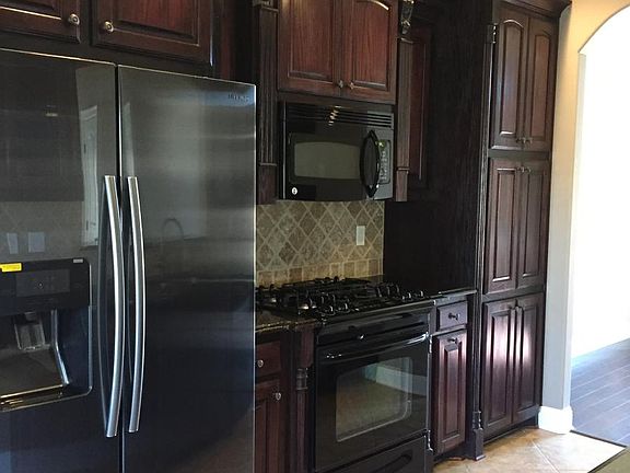 Kitchen with gas stove