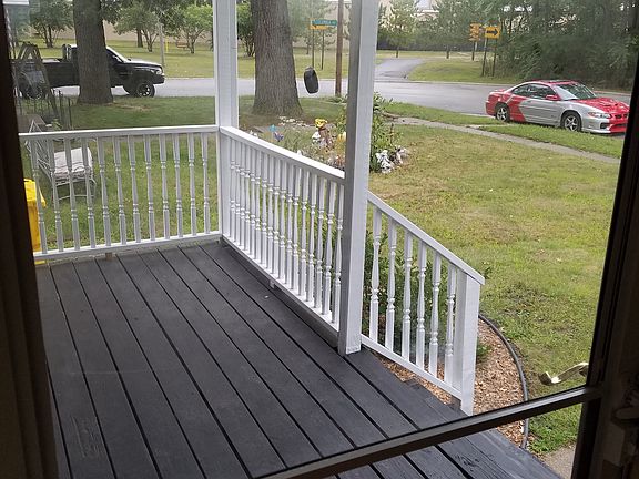 Front door view to walk path