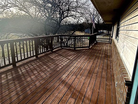 View of deck to west