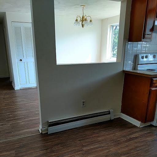view into dining room from kitchen