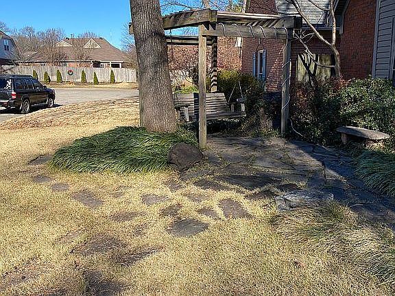 Front Yard Arbor with Swing