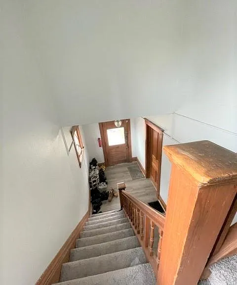 Up the stairs to the 2nd floor