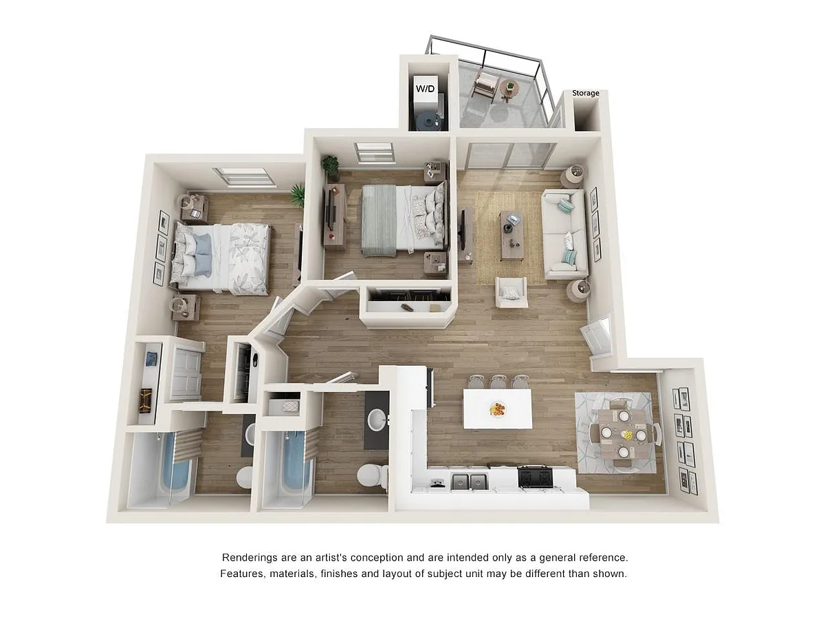 Floor plan Two Bedroom A