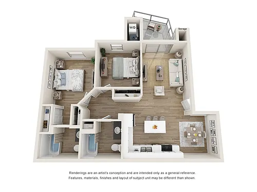 Floor plan Two Bedroom A