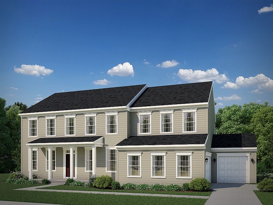 Federal with Porch and 3 Car Garage