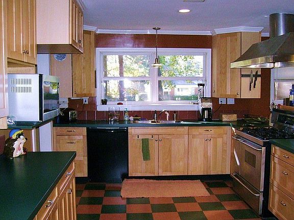 Lots of Workspace and Storage in the Renovated Kitchen.