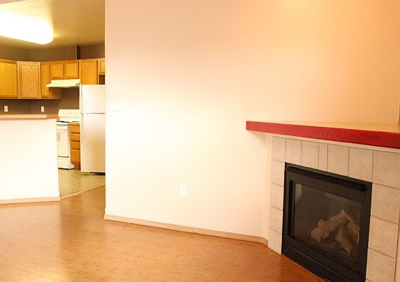 Living room gas fireplace